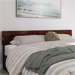 Wesley King Wood Platform Bed with Panel Footboard and Twin XL Trundle in Walnut