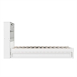 Hadley Twin XL Wood Platform Bed with Panel Footboard & Twin XL Trundle in White