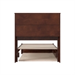 Hadley Twin XL Wood Platform Bed with Panel Footboard &  Trundle in Walnut