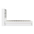 Hadley Twin Wood Platform Bed with Panel Footboard and Twin Trundle in White