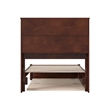 Hadley Twin Wood Platform Bed with Panel Footboard and Twin Trundle in Walnut