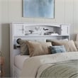 Hadley Full Wood Platform Bed with Panel Footboard and Twin Trundle in White