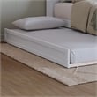 Hadley Full Wood Platform Bed with Panel Footboard and Twin Trundle in White