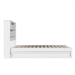Hadley Full Wood Platform Bed with Panel Footboard and Twin Trundle in White