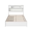 Hadley Full Wood Platform Bed with Panel Footboard and Storage Drawers in White