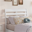 Emelie Twin XL Wood Platform Bed with Panel Footboard & Storage Drawers in White