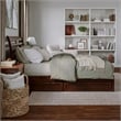 Emelie Queen Wood Platform Bed with Panel Footboard & Storage Drawers in Walnut