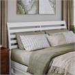 Emelie King Wood Platform Bed with Panel Footboard and Storage Drawers in White