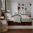 Emelie King Wood Platform Bed with Panel Footboard and Storage Drawers in Walnut