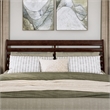 Emelie King Wood Platform Bed with Panel Footboard and Storage Drawers in Walnut