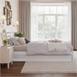Emelie Twin XL Wood Platform Bed with Panel Footboard & Twin XL Trundle in White