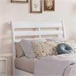 Emelie Twin XL Wood Platform Bed with Panel Footboard & Twin XL Trundle in White