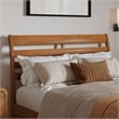 Emelie Full Platform Bed with Panel Footboard & Twin Trundle in Light Toffee