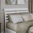 Emelie Queen Wood Platform Bed with Panel Footboard and Twin XL Trundle in White