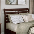 Emelie Queen Wood Platform Bed with Panel Footboard & Twin XL Trundle in Walnut