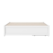 Barcelona Full Panel Platform Bed with 2 Storage Drawers in White