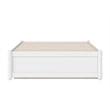 Barcelona Twin XL Solid Wood Panel Platform Bed with Twin XL Trundle in White