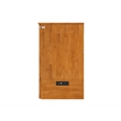 Hamilton Queen Wood Murphy Bed Chest with Mattress and Storage in Light Toffee
