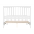Orleans Queen Wood Low Profile Platform Bed with Matching Footboard in White