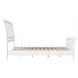 Orleans Queen Wood Low Profile Platform Bed with Matching Footboard in White