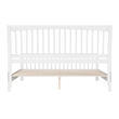 Orleans King Wood Low Profile Platform Bed with Matching Footboard in White