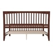 Orleans King Wood Low Profile Platform Bed with Matching Footboard in Walnut