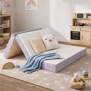 CoolSoft Twin 6&quot Memory Foam Folding Mattress in Gray