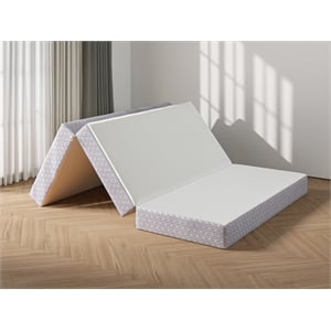 CoolSoft Full 6&quot Memory Foam Folding Mattress in Gray