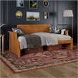 AFI Cambridge Mid-Century Solid Wood Twin Daybed in Light Toffee