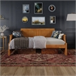 AFI Cambridge Mid-Century Solid Wood Twin Daybed in Light Toffee