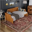 AFI Cambridge Mid-Century Solid Wood Twin Daybed in Light Toffee