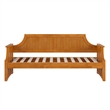 AFI Cambridge Mid-Century Solid Wood Twin Daybed in Light Toffee