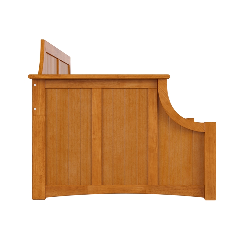 AFI Cambridge Mid-Century Solid Wood Twin Daybed in Light Toffee