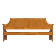 AFI Cambridge Mid-Century Solid Wood Twin Daybed in Light Toffee