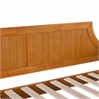 AFI Cambridge Mid-Century Solid Wood Twin Daybed in Light Toffee