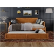AFI Cambridge Mid-Century Solid Wood Daybed with Twin Trundle in Light Toffee