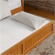 AFI Nantucket Mid-Century Solid Wood Twin Daybed with Trundle in Light Toffee