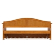 AFI Nantucket Mid-Century Solid Wood Twin Daybed with Trundle in Light Toffee