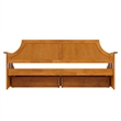 AFI Cambridge Mid-Century Wood Twin Daybed with Set of 2 Drawers in Light Toffee