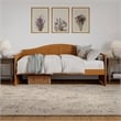 AFI Nantucket Mid-Century Solid Wood Twin Daybed in Light Toffee