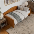 AFI Nantucket Mid-Century Solid Wood Twin Daybed in Light Toffee