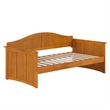 AFI Nantucket Mid-Century Solid Wood Twin Daybed in Light Toffee