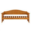 AFI Nantucket Mid-Century Solid Wood Twin Daybed in Light Toffee