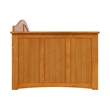 AFI Nantucket Mid-Century Solid Wood Twin Daybed in Light Toffee