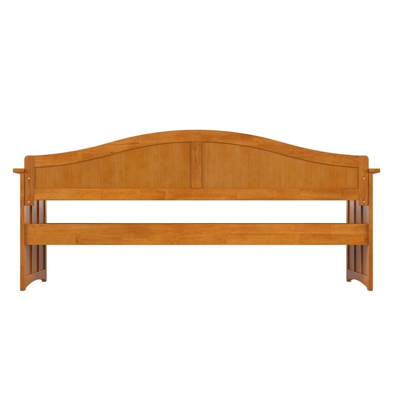 AFI Nantucket Mid-Century Solid Wood Twin Daybed in Light Toffee