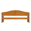 AFI Nantucket Mid-Century Solid Wood Twin Daybed in Light Toffee