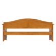 AFI Acadia Mid-Century Solid Wood Twin Daybed with Back Board in Light Toffee