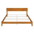 Orlando King Solid Wood Foundation Bed in Light Toffee