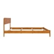 Orlando King Solid Wood Foundation Bed in Light Toffee