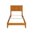 Nantucket Twin XL Solid Wood Foundation Bed in Light Toffee
